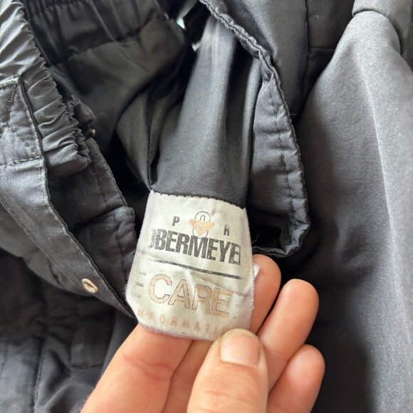 Vintage Obermeyer Sport Womens Ski Pants Black Snowboard Full Zip Legs 18307 - Picture 15 of 16